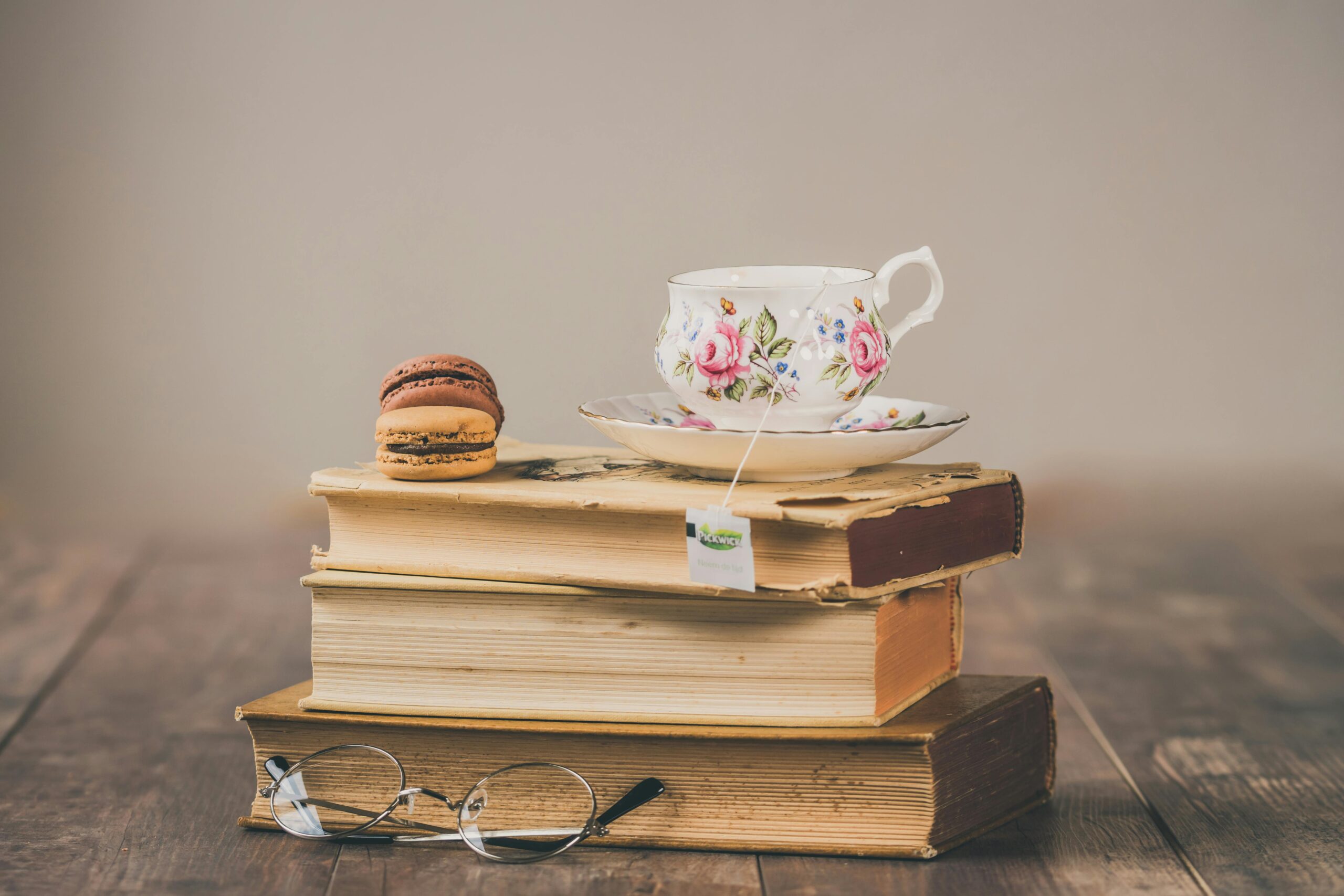 Foto Der Teetasse Oben Auf Büchern